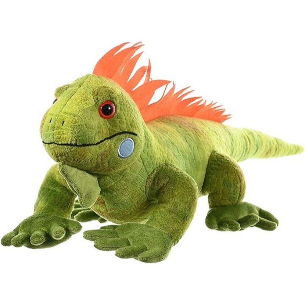24" Iguana Cuddlekins Wild Republic Plush Stuffed Animal Lizard Green Orange